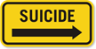 Suicide Sign On A Truck