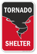 Tornado Shelter Sign