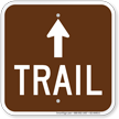 Trail Up Arrow Campground Sign