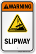 Warning Slipway Water Safety Sign