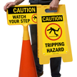 Watch Your Step Tripping Hazard Caution Floor Sign