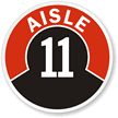 Aisle ID 11 Label
