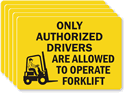 Authorized Drivers Allowed Operate Forklift