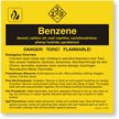 Benzene ANSI Chemical Label