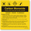 Carbon Monoxide ANSI Chemical Label