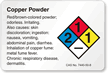 Cadmium Powder NFPA Chemical Hazard Label