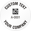 Circular 2D Custom Template   Barcode