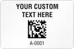 Rectangular 2D Custom Template   Barcode