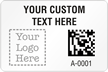 Rectangular 2D Custom Barcode   Logo