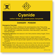 Cyanide ANSI Chemical Label
