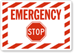 Emergency Stop Label