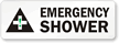 Emergency Shower (With Graphic) Label