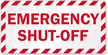 Emergency Shut Off Label