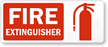 Fire Extinguisher (With Graphic) Label