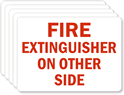 Fire Extinguisher On Other Side Label