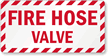 Fire Hose Valve Label