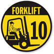 Forklift -10 (with Graphic) Label