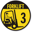 Forklift -3 (with Graphic) Label
