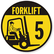 Forklift -5 (with Graphic) Label