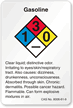 Gasoline NFPA Chemical Label