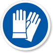 ISO M009   Wear Safety Gloves Symbol Label