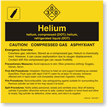 Helium ANSI Chemical Label