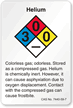 Helium NFPA Chemical Label