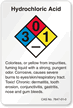 Hydrochloric Acid NFPA Chemical Label