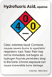 Hydrofluoric Acid NFPA Chemical Label
