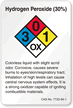 Hydrogen Peroxide NFPA Chemical Label