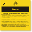 Neon ANSI Chemical Label
