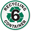 Recycling Container  6   Recycling Label