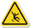 ISO W011 - Slippery Surface Symbol Label