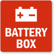 Battery Box Symbol Label