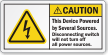 This Device Powered By Several Sources Caution Label