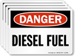 Diesel Fuel OSHA Danger Label