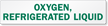 Oxygen Refrigerated Liquid Safety Label