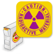 Caution Radioactive Material (with Trefoil)