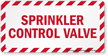 Sprinkler Control Valve Label