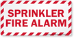 Sprinkler Fire Alarm Label
