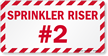 Sprinkler Riser #2 Emergency Label