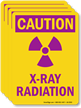 X Ray Radiation With Graphic OSHA Caution Label