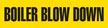 Boiler Blow Down (Yellow) Adhesive Pipe Marker