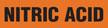 Nitric Acid (Orange) Adhesive Pipe Marker