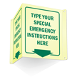GlowSmart™ Custom Projecting Emergency Door Sign