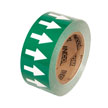 Green Background with White Arrows Tape   2" x 54'