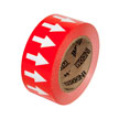 Red Background with White Arrows Tape   2" x 108'