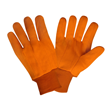 Hi Vis Corded Double Palm Knit Wrist Canvas Gloves
