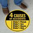 4 Causes Of Accidents Workplace Safety Floor Sign