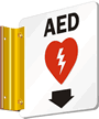 AED with Graphic Sign